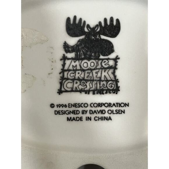 Enesco Moose Creek Crossing “Get Fresh with a Moose” 1996 Wall Toothbrush Holder - Picture 3 of 3